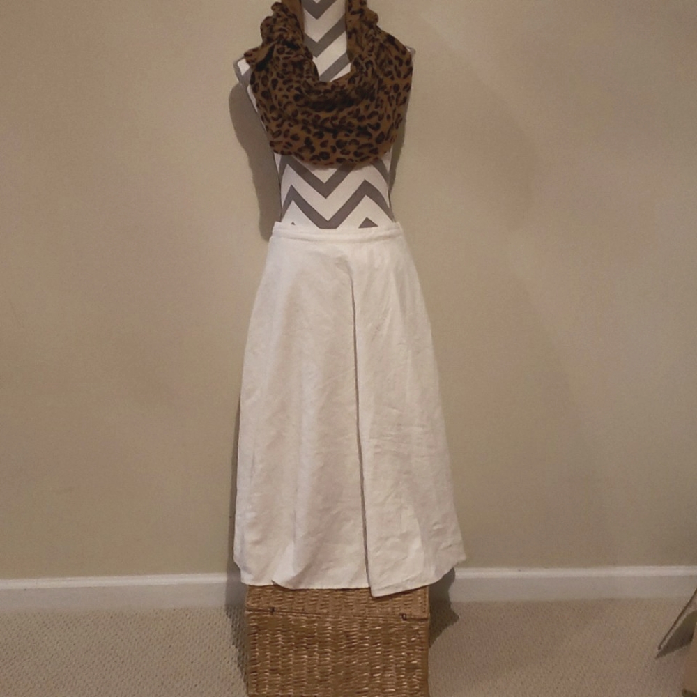 who what where Linen skirt